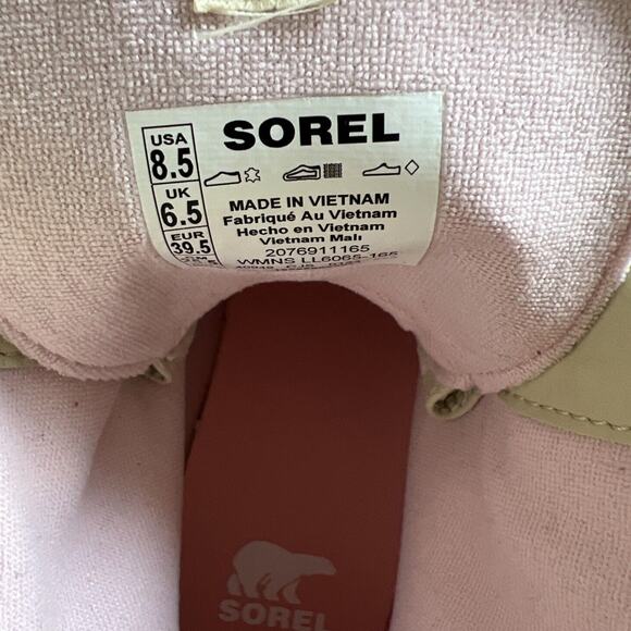 Sorel Caribou Waterproof Boots Womens 8.5 Combat Leather Upper Rubber Sole NWOB - Picture 5 of 13